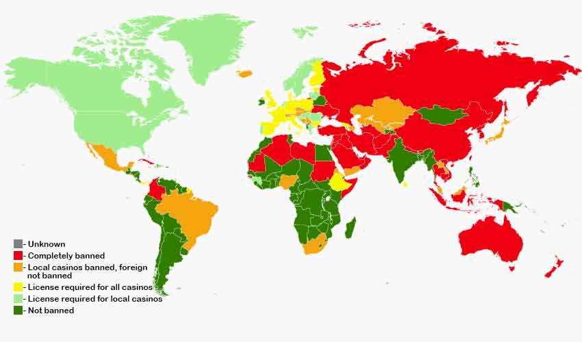 countries online gambling legal