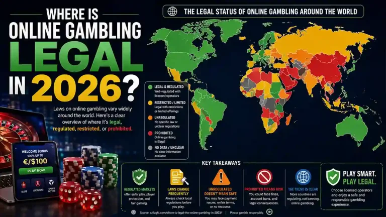 Where Online Gambling Is Legal in 2026