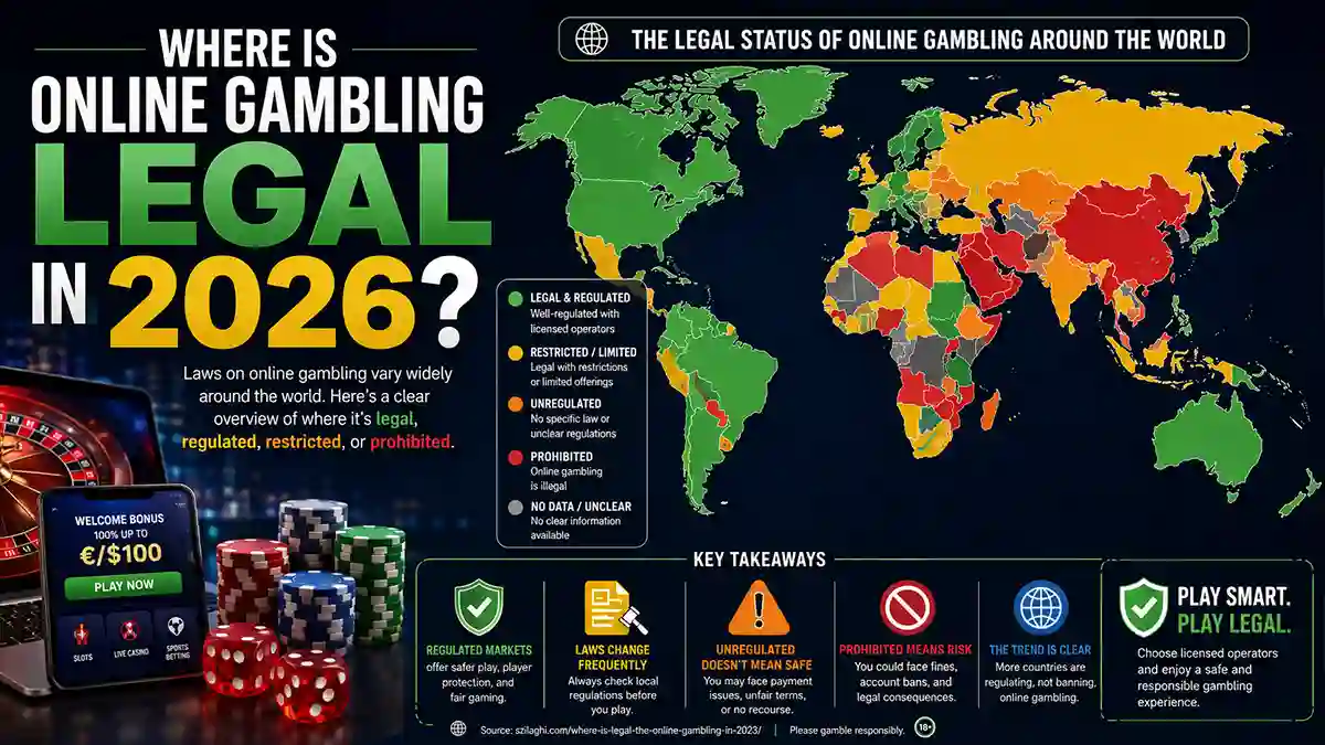 Where Online Gambling Is Legal in 2026