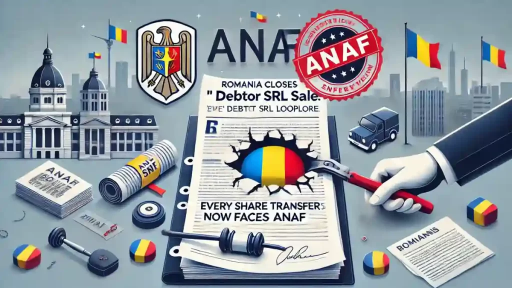 Romania Closes the “Debtor SRL Sale” Loophole: Every Share Transfer Now Faces ANAF