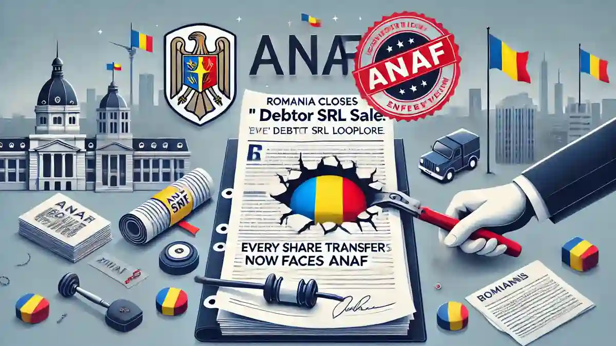 Romania Closes the “Debtor SRL Sale” Loophole: Every Share Transfer Now Faces ANAF